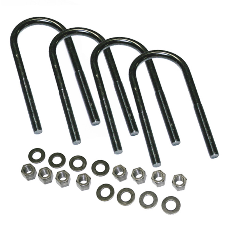 Superlift | U-Bolt 4 Pack - 5/8 x 3 3/8 x 10 - Round w/ Hardware