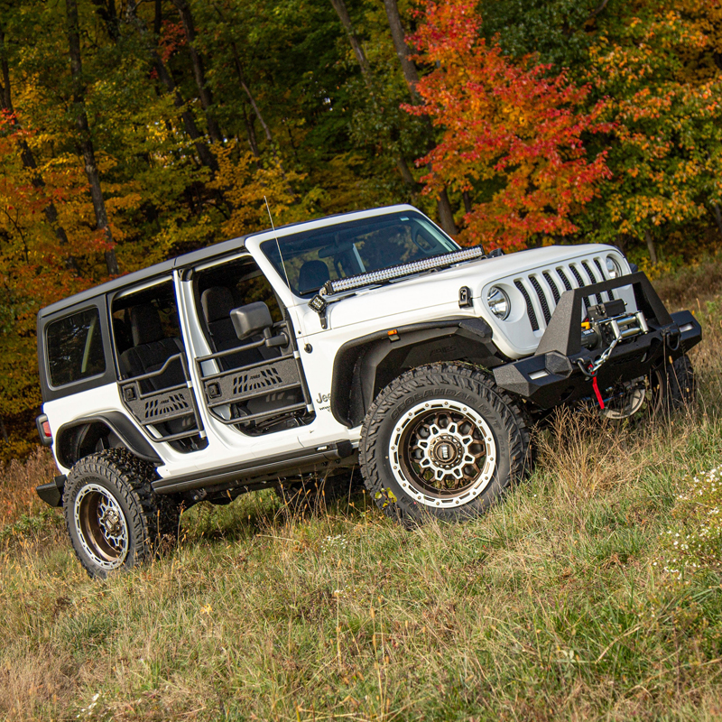 ARIES | Aluminum Rear Tube Doors - Gladiator / Wrangler (JL) Unlimited 2018-2022