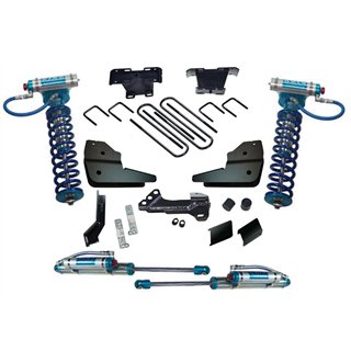 Superlift | 4" Lift Kit - 23-24 F250/350 4WD w/ Dsl Eng - w/ Kng Frt Clvrs & Res Rr Shcks