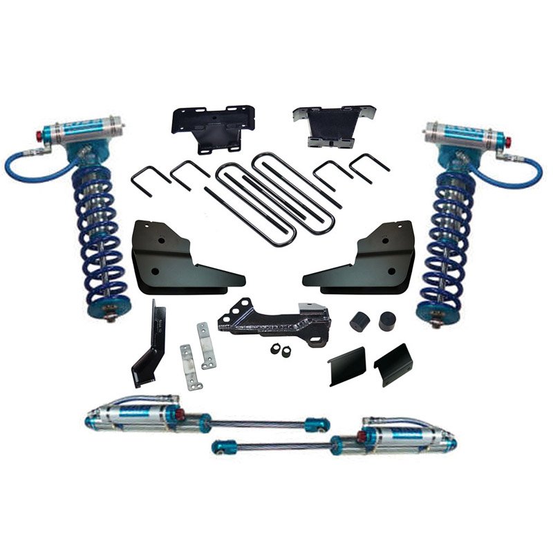 Superlift | 4" Lift Kit - 23-24 F250/350 4WD w/ Dsl Eng - w/ Kng Frt Clvrs & Res Rr Shcks