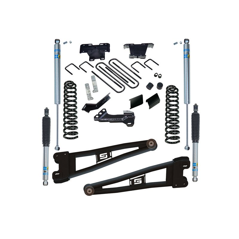 Superlift | 4" Radius Arm Lift Kit - 23-24 F-250/F-350 4WD - Diesel - w/ Bilstein Shocks