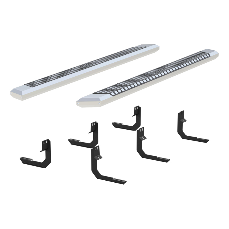 ARIES | AdvantEDGE 5-1/2" x 85" Chrome Aluminum Side Bars - Titan / XD 5.6L / 5.0L 2004-2022