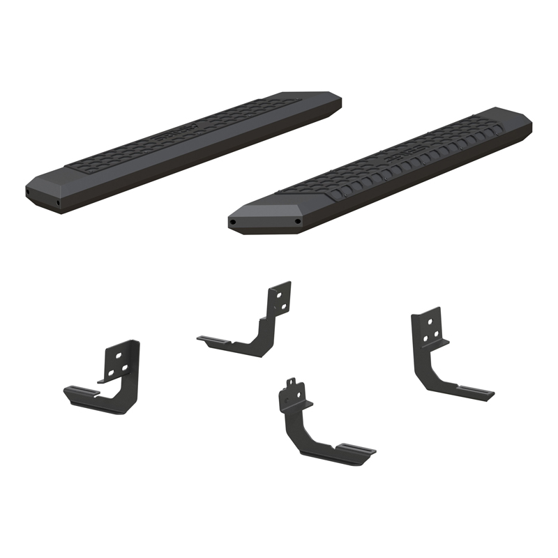 ARIES | AdvantEDGE 5-1/2" x 53" Black Aluminum Side Bars - Ram 1500 / Classic / 2500 / 3500 2009-2022