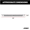 ARIES | AdvantEDGE 5-1/2" x 53" Black Aluminum Side Bars - Ram 1500 / Classic / 2500 / 3500 2009-2022