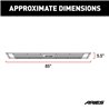ARIES | AdvantEDGE 5-1/2" x 85" Black Aluminum Side Bars - Ram 1500 / Classic / 2500 / 3500 2009-2022 ARIES Step Bars
