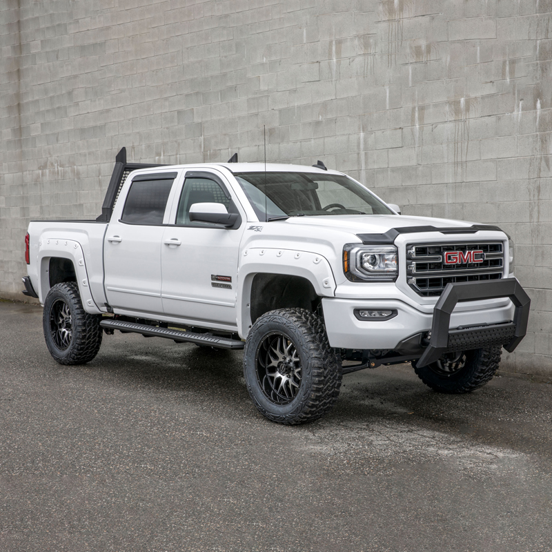 ARIES | AdvantEDGE 5-1/2" x 91" Black Aluminum Side Bars - Chevrolet / GMC 2019-2023 ARIES Step Bars