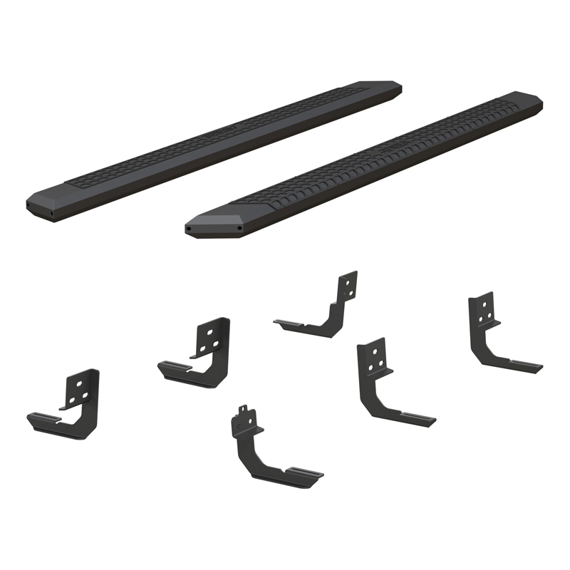 ARIES | AdvantEDGE 5-1/2" x 91" Black Aluminum Side Bars - Ram 2500 / 3500 2009-2022