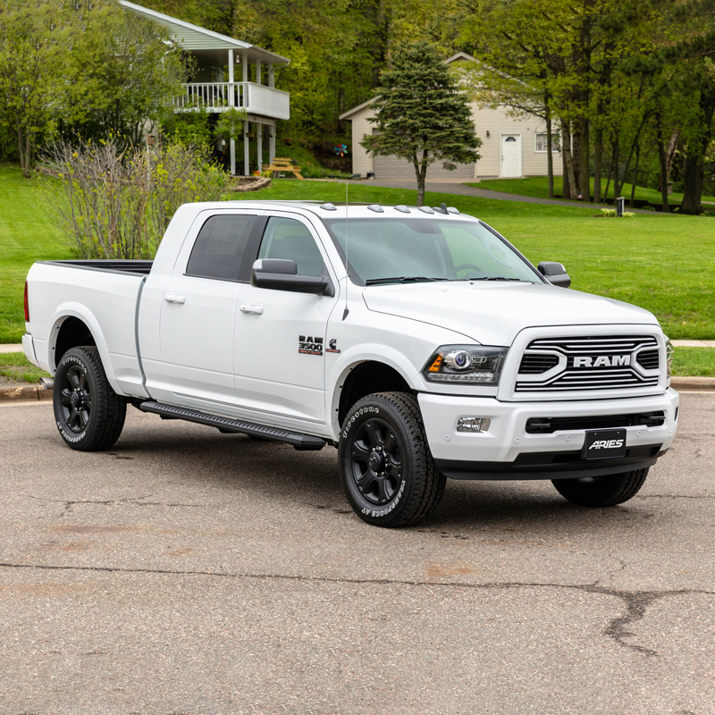 ARIES | AdvantEDGE 5-1/2" x 91" Black Aluminum Side Bars - Ram 2500 / 3500 2009-2022