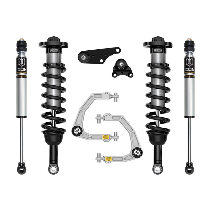 ICON | 24 TACOMA 1.25-3" STAGE 2 SUSPENSION SYSTEM BILLET - Tacoma 2.4T 2024