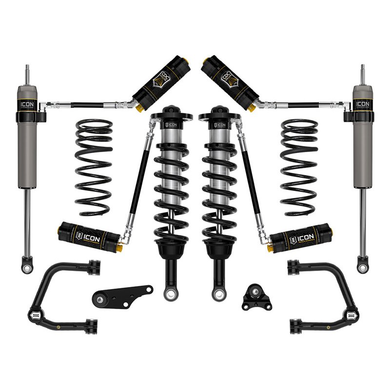 ICON | 24 TACOMA 1.25-3" STAGE 5 SUSPENSION SYSTEM TUBULAR WITH TRIPLE RATE SPRING - Tacoma 2.4T 2024