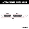 ARIES | AscentStep 5-1/2" x 75" Black Steel Running Boards - F-250 / F-350 2000-2016 ARIES Step Bars