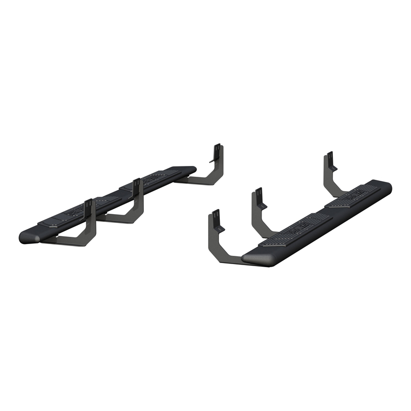 ARIES | AscentStep 5-1/2" x 75" Black Steel Running Boards - Titan 5.6L 2004-2018