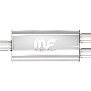 Magnaflow | Straight-Through Performance Muffler; 2.5/2.25in. Center/Dual; 5x18x8 Body