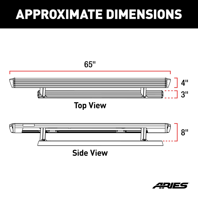 ARIES | ActionTrac 69.6" Powered Running Boards - Colorado / Canyon 2015-2022