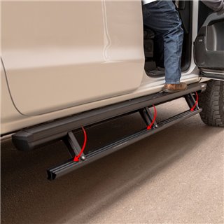 ARIES | ActionTrac 83.6" Powered Running Boards - Ram 1500 / Classic / 2500 / 3500 2009-2022