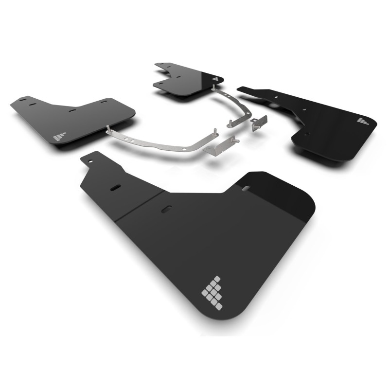 RallyArmor | Black UR Mud Flap Silver Battery Logo - Ioniq 5 2025 RallyArmor Mud Flaps