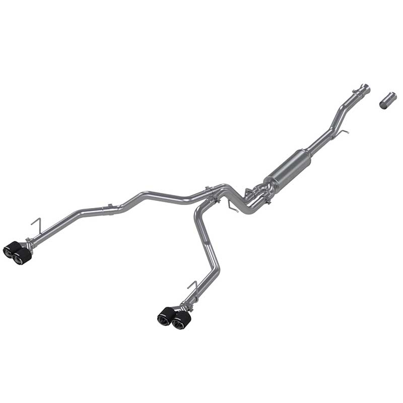MBRP | 3 in. Cat-Back,  2.5in. Dual Split Rear Exit, T304 with CF Tips - Suburban / Yukon XL 5.3L / 6.2L 2021-2025