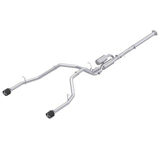 MBRP | 3in. Cat-Back. 2.5in. Dual Split Rear Exit. T304, CF. - Ram 1500 3.0T 2025