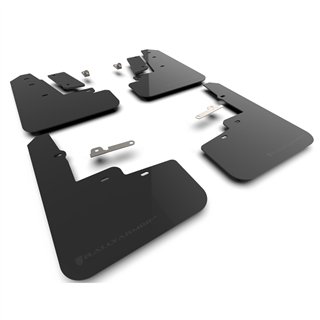 RallyArmor | Black UR Mud Flap Logo Metallic Black - Mustang Mach-E Rally Edition 2024-2025
