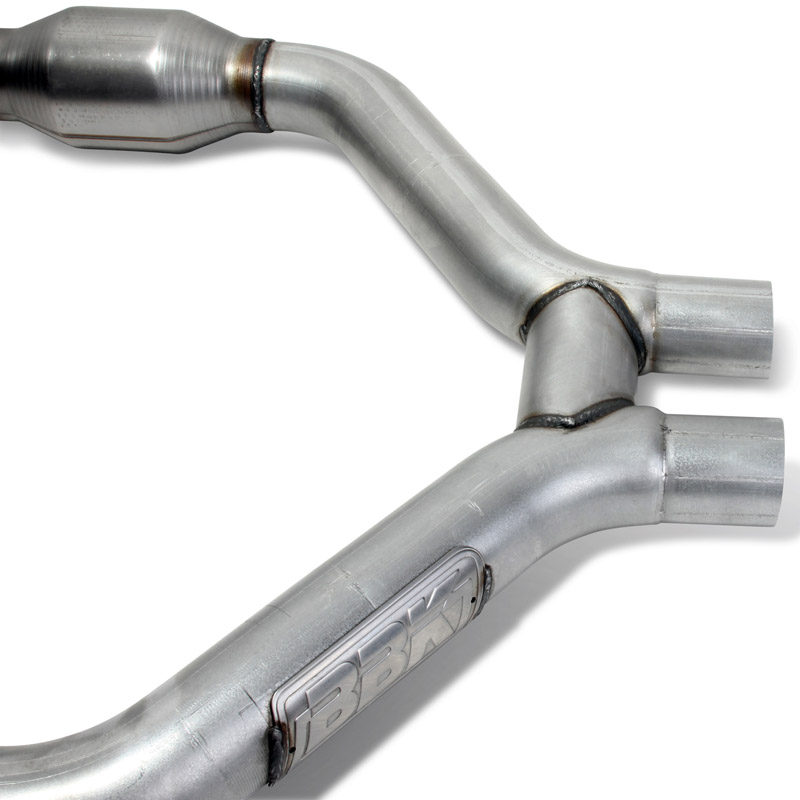 BBK Performance | SHORT MID H-PIPE WITH CONVERTERS - Mustang V6 / Base 3.7L 2015-2017