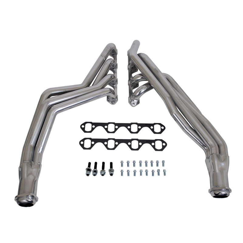 BBK Performance | 1-5/8 LONG TUBE HEADERS (Polished Silver Ceramic) - Mustang 4.9L 1979-1993