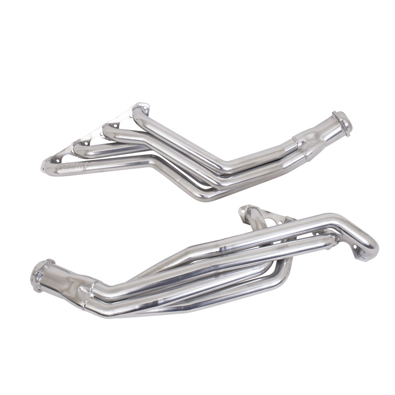 BBK Performance | 1-5/8 LONG TUBE HEADERS (Polished Silver Ceramic) - Mustang 4.9L 1979-1993