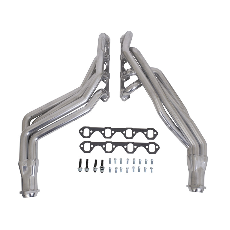 BBK Performance | 1-5/8 LONG TUBE HEADERS (Polished Silver Ceramic) - Mustang 4.9L 1994-1995