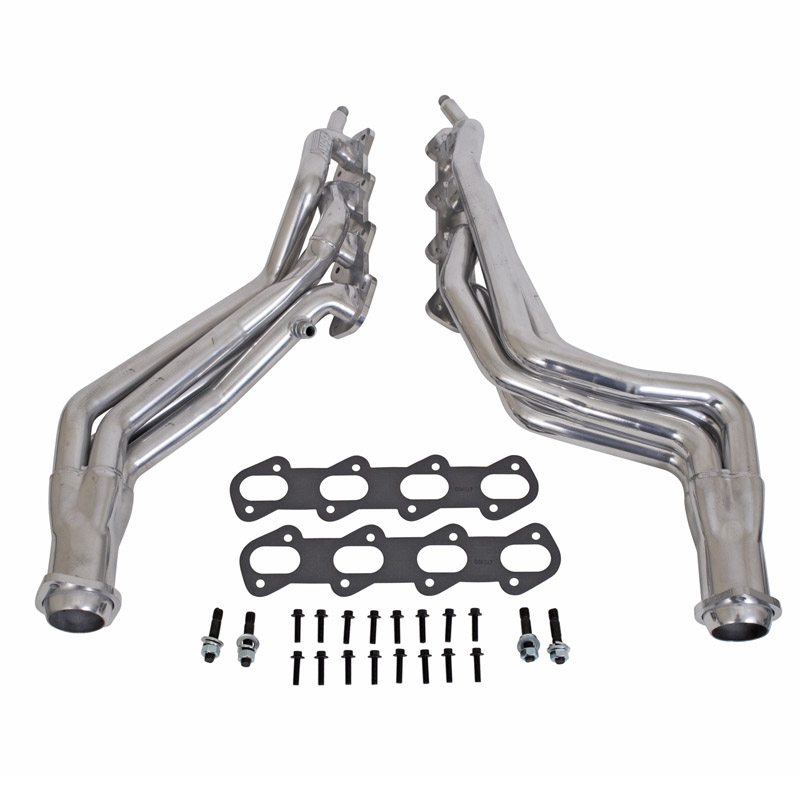 BBK Performance | 1-5/8 LONG TUBE HEADERS (POLISHED SILVER CERAMIC) - Mustang 4.6L 1996-1998