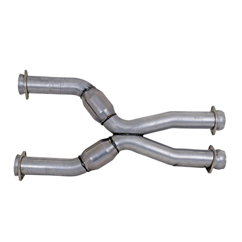 BBK Performance | COYOTE SWAP SHORT MID X PIPE WITH HIGH FLOW CATS - Mustang 1986-2004