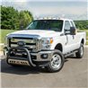 ARIES | 6" x 91" Black Aluminum Oval Side Bars - F-250 / F-350 2000-2016