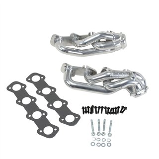 BBK Performance | 1-5/8 SHORTY HEADERS (POL SILVER CERAMIC) - Expedition / F-150 4.6L 2000-2003