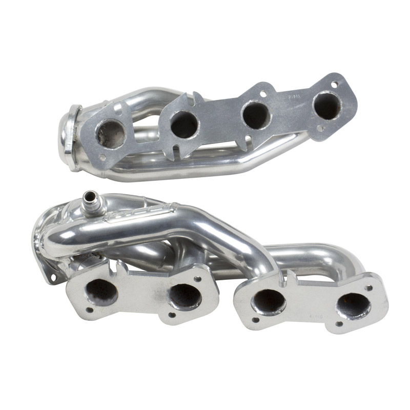 BBK Performance | 1-5/8 SHORTY HEADERS (POL SILVER CERAMIC) - Expedition / F-150 4.6L 2000-2003