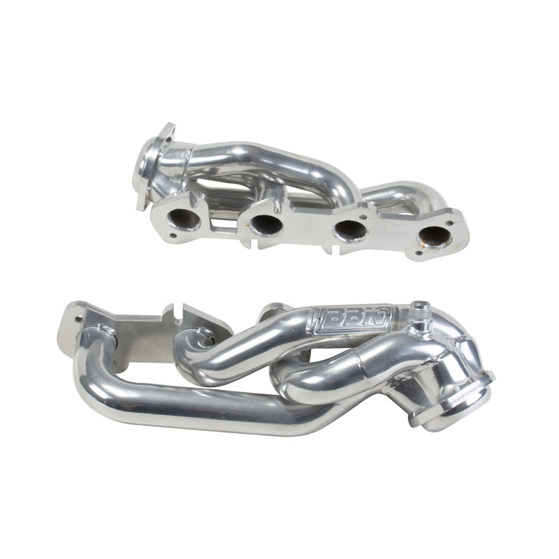 BBK Performance | 1-5/8 SHORTY HEADERS (POL SILVER CERAMIC) - Expedition / F-150 4.6L 2000-2003