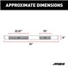 ARIES | 6" x 91" Black Aluminum Oval Side Bars - F-150 / Lightning / F-250 / F-350 2015-2023