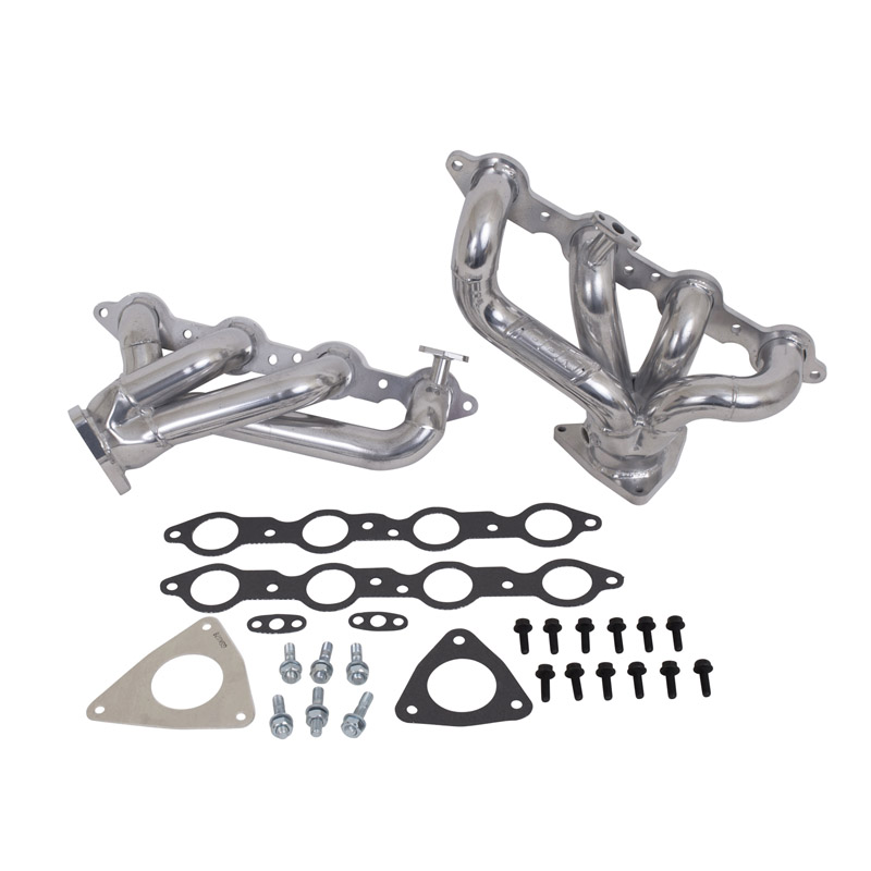 BBK Performance | 1-3/4 SHORTY HEADERS (POLISHED SILVER CERAMIC) - Camaro / Firebird 5.7L 2001-2002
