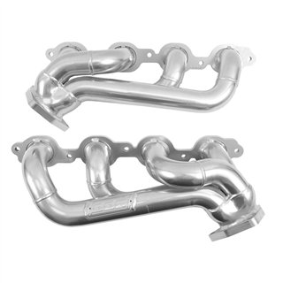 BBK Performance | 1-3/4” SHORTY Headers (POLISHED SILVER CERAMIC) - Chevrolet / GMC 5.3L / 6.2L 2019-2024