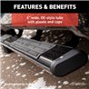 ARIES | 6" x 85" Black Aluminum Oval Side Bars - Ram 1500 / Classic / 2500 / 3500 2009-2022 ARIES Step Bars