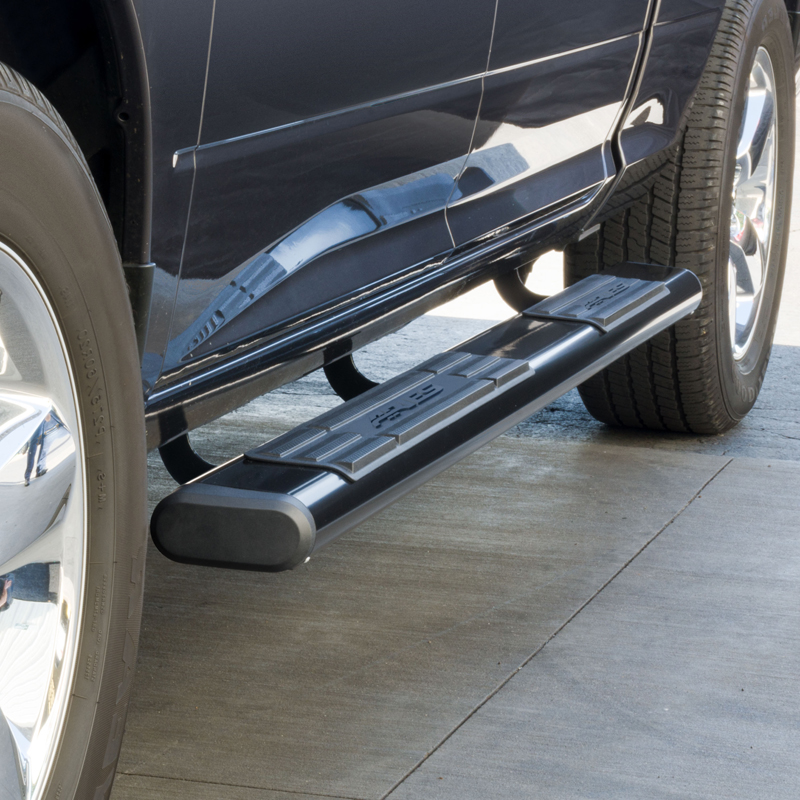 ARIES | 6" x 85" Black Aluminum Oval Side Bars - Ram 1500 / Classic / 2500 / 3500 2009-2022 ARIES Step Bars