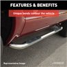 ARIES | 3" Round Polished Stainless Side Bars - F-150 / Heritage 2000-2004 ARIES Step Bars