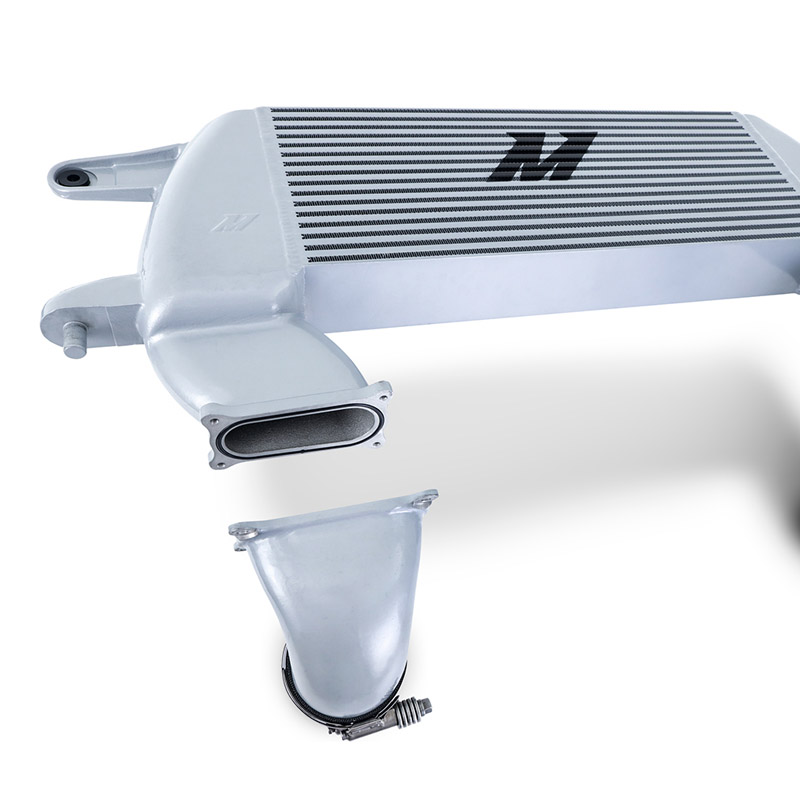 Mishimoto | High-mount Intercooler Kit, 2021+ Ford Bronco 2.3L, Silver Core, Polished Pipes - Bronco 2.3T 2021-2023
