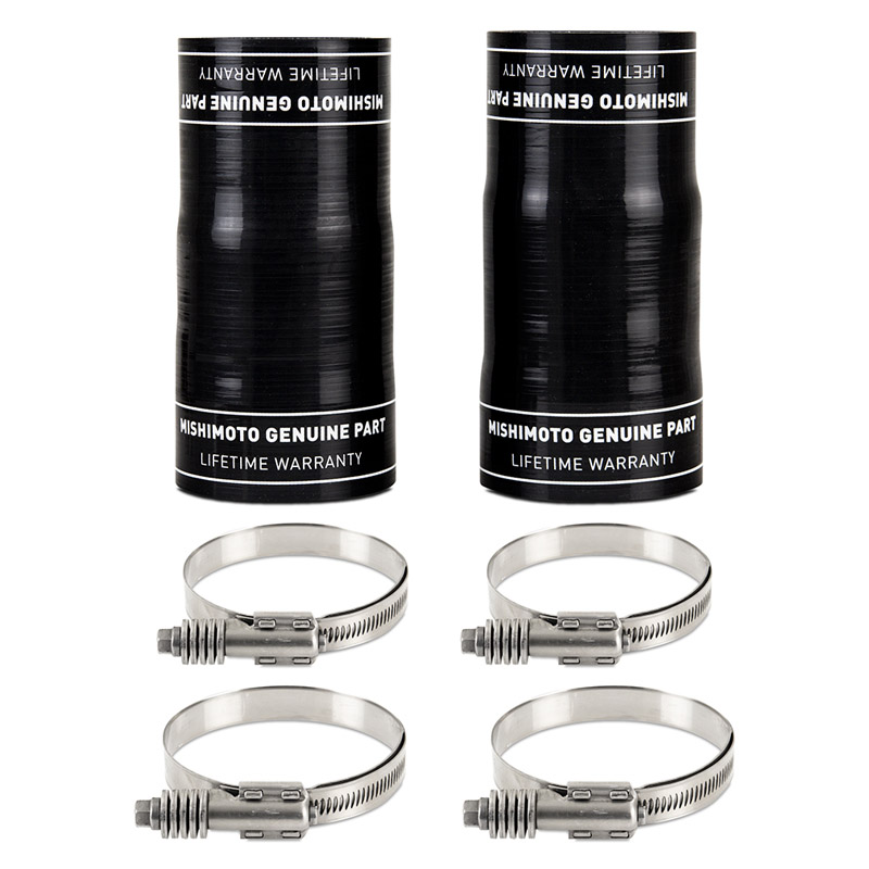 Mishimoto | High-mount Intercooler Kit, 2021+ Ford Bronco 2.3L, Silver Core, Polished Pipes - Bronco 2.3T 2021-2023