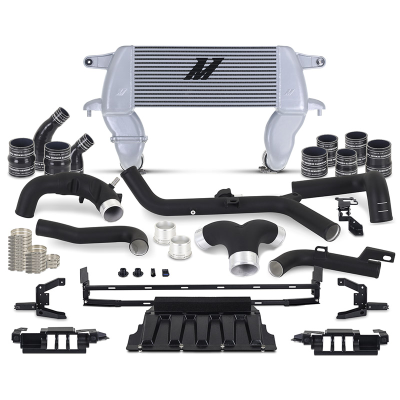 Mishimoto | High-mount Intercooler Kit, fits 2021+ Ford Bronco 2.7L, Silver Intercooler - Bronco 2.7T 2021-2023
