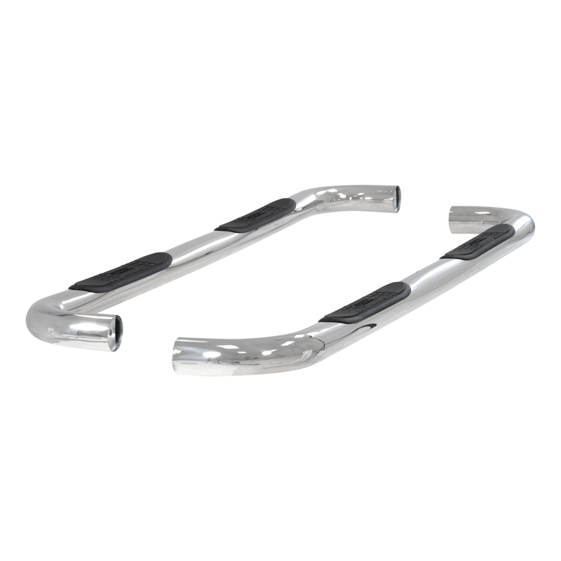 ARIES | 3" Round Polished Stainless Side Bars - Chevrolet / GMC 2000-2007