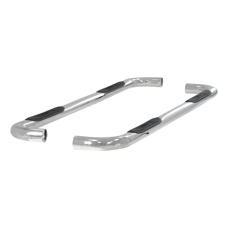 ARIES | 3" Round Polished Stainless Side Bars - Chevrolet / GMC 2001-2014 ARIES Step Bars