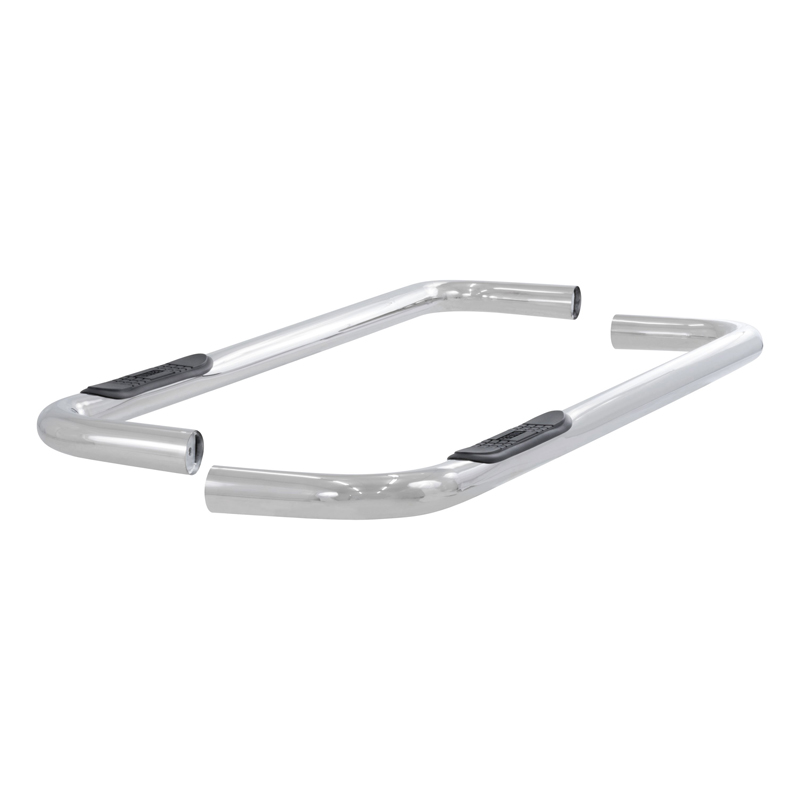 ARIES | 3" Round Polished Stainless Side Bars ARIES Step Bars