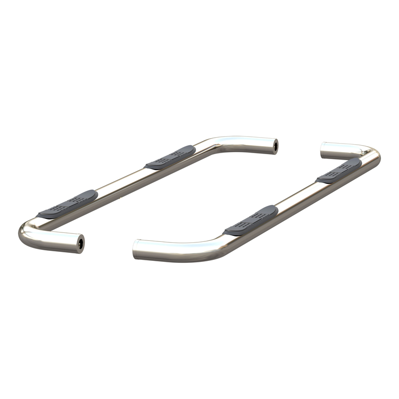 ARIES | 3" Round Polished Stainless Side Bars - Chevrolet / GMC 2019-2023 ARIES Step Bars