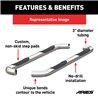 ARIES | 3" Round Polished Stainless Side Bars - Chevrolet / GMC 2019-2023 ARIES Step Bars
