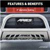 ARIES | 2-1/2" Polished Stainless Bull Bar - Colorado / Canyon 2004-2012