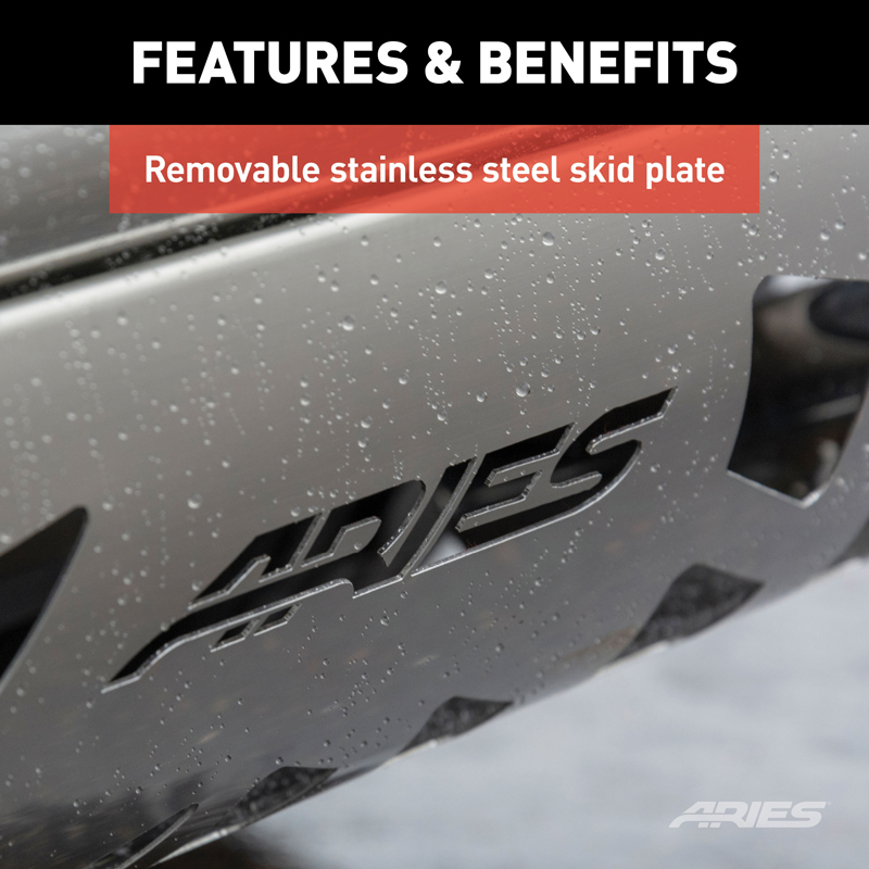 ARIES | 3" Polished Stainless Bull Bar - Silverado / Sierra 2500 HD / 3500 HD 6.0L / 6.6L 2009-2019