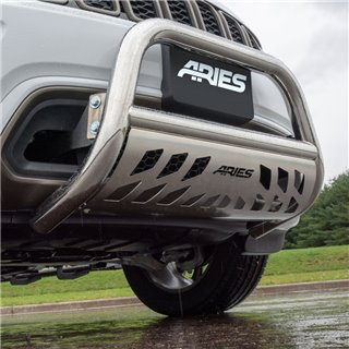 ARIES | 3" Polished Stainless Bull Bar - Cadillac / Chevrolet / GMC 2007-2020